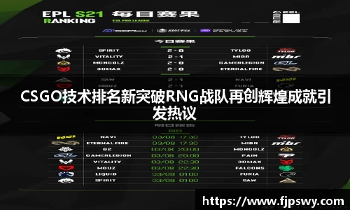 CSGO技术排名新突破RNG战队再创辉煌成就引发热议